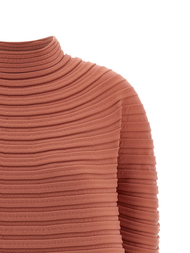 Pleats Please Issey Miyake Bounce Knit Tops - Pink | 976c7400efa8637546c51fcf2c9aec0d9d9e992a