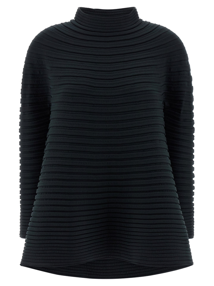 Pleats Please Issey Miyake Bounce Knit Tops - Green | eb24c5e0f62b6915814aed115872ef4d6b400e2e