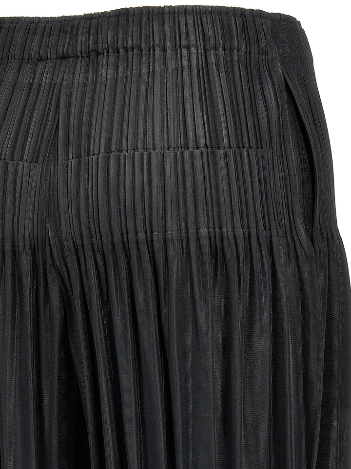 Pleats Please Issey Miyake Fluffy Basics Pants - Black | f5a1080035ea10b1166937d54682b47366efc2ea