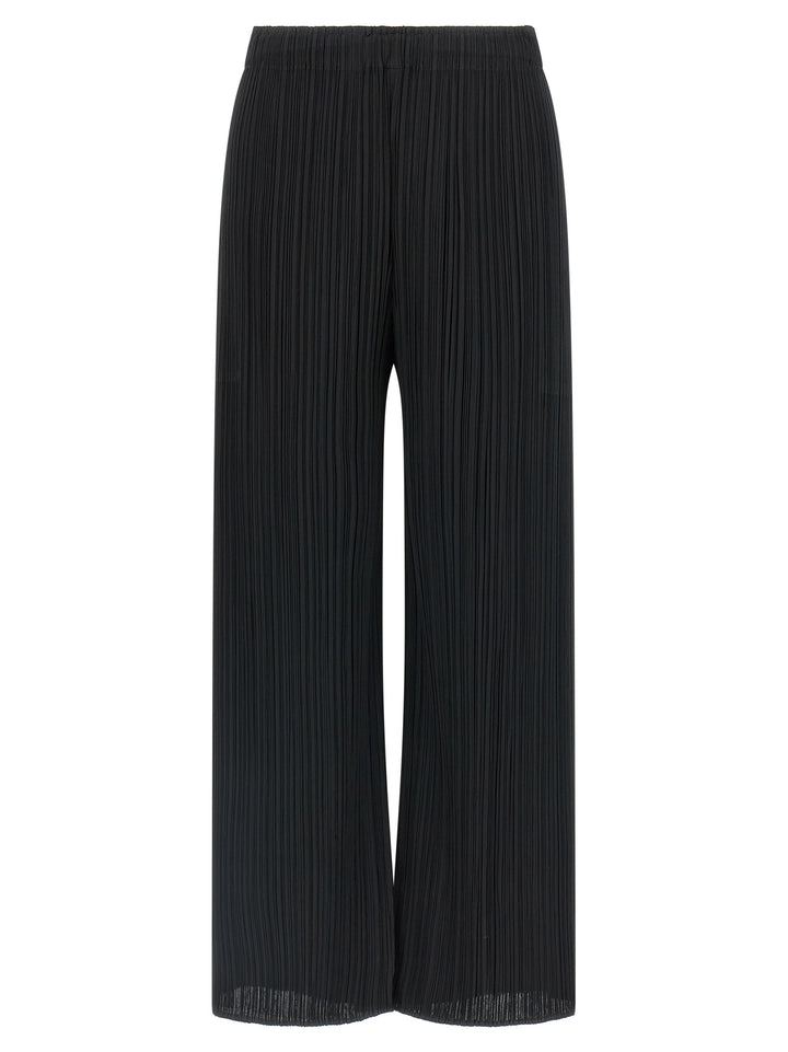 Pleats Please Issey Miyake Monthly Colors: February Pants - Black | 1b9654cb0ddbf404001c23dc704938adf10e4d51
