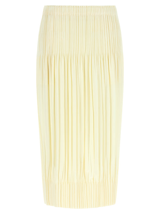Pleated Skirt Skirts Yellow