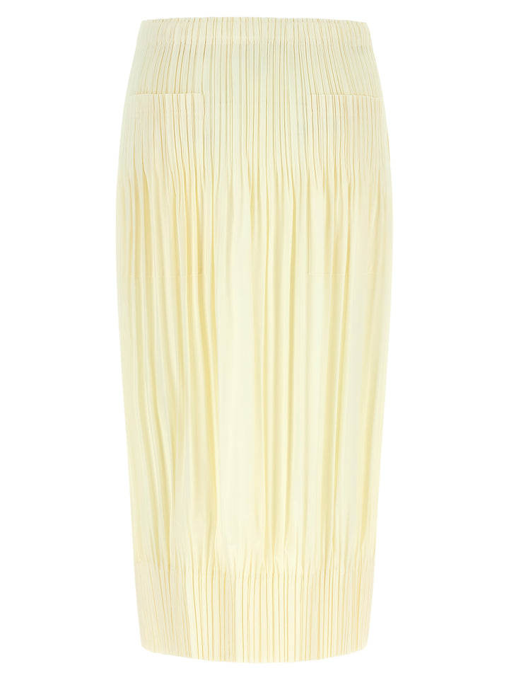 Pleats Please Issey Miyake Pleated Skirt Skirts - Yellow | f3dad2b6682fc8e5ef50a9c019044b14d6faf040