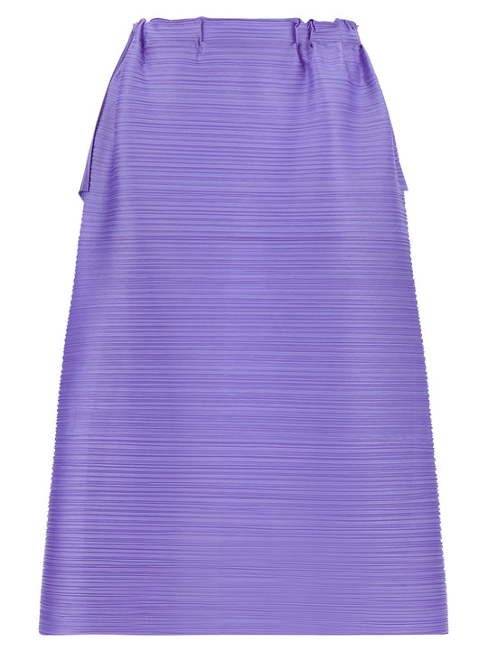 Bouncy Basket Skirts Purple