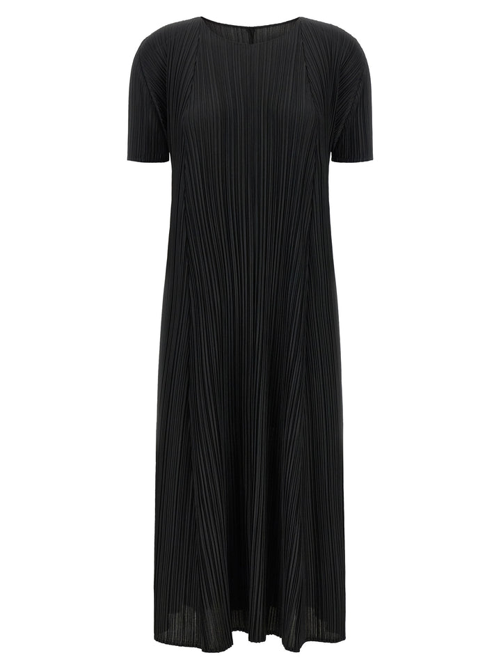 Pleats Please Issey Miyake Mellow Pleats Dresses - Black | b7142daf75f22ccbbe4727dd8e3802cc13d96b5f