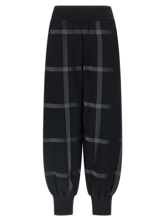 Crossing Knit Pants Black