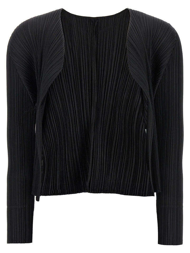 Pleats Please Issey Miyake Monthly Colors: June Sweaters and Cardigans - Black | 0d77020ee1356797d62d6526d2584a3d631eb1c9
