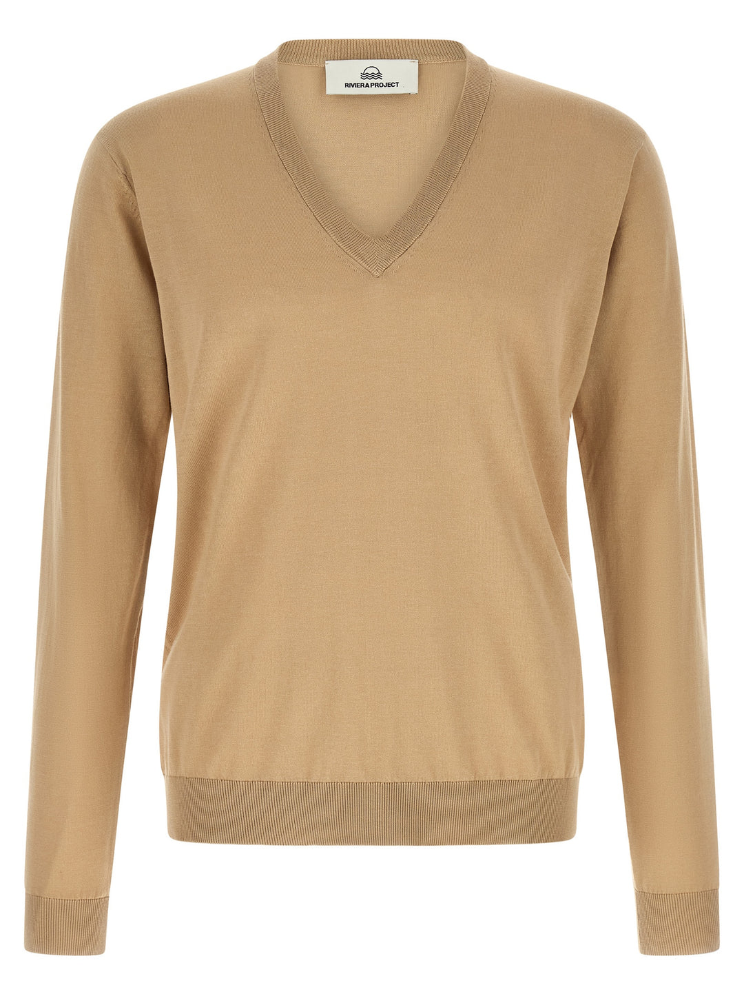 Riviera Project Cotton And Silk Sweater Sweaters and Cardigans - Beige | e924688f6299adbb635dd4fdfffa3dc3e630a7a0