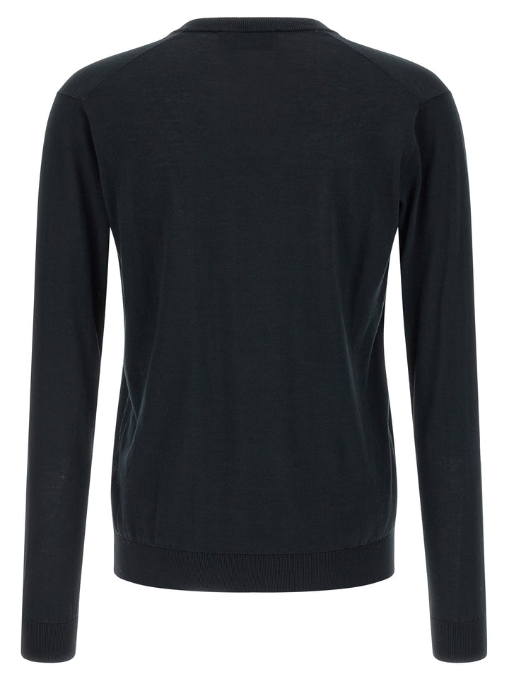 Riviera Project Cotton And Silk Sweater Sweaters and Cardigans - Blue | 28f0fc202fd4601de4be3c71980bf067f6d9d40f