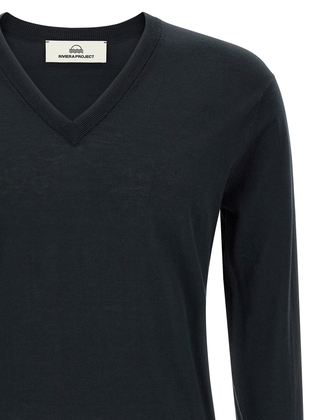 Riviera Project Cotton And Silk Sweater Sweaters and Cardigans - Blue | a4bbc09b557224f2555fb2eec2281c218ee325b7