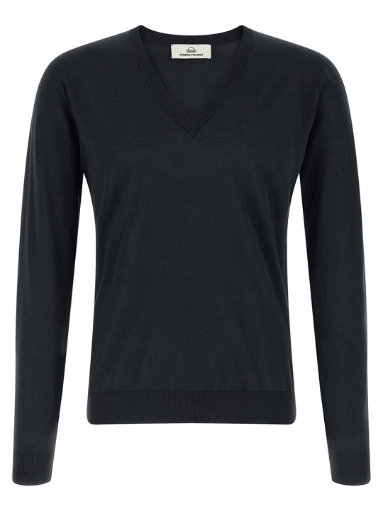 Cotton And Silk Sweater Sweaters And Cardigans Blue