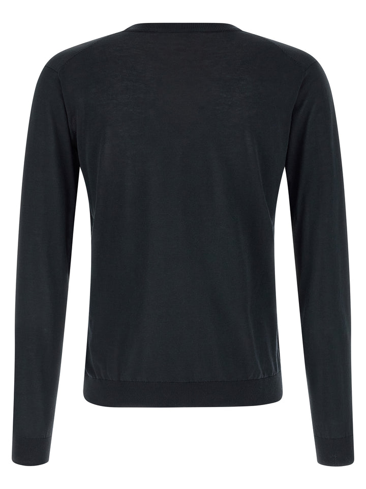 Riviera Project Cotton And Silk Sweater Sweaters and Cardigans - Blue | 467ad05d3ec5b60413d04654a2bcc2a52b619e6a