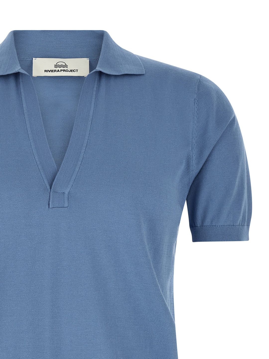 Riviera Project Open Collar  Shirt Polo - Light Blue | fb95dc5f70f5b587c562cd0be0df5f3670652a2f