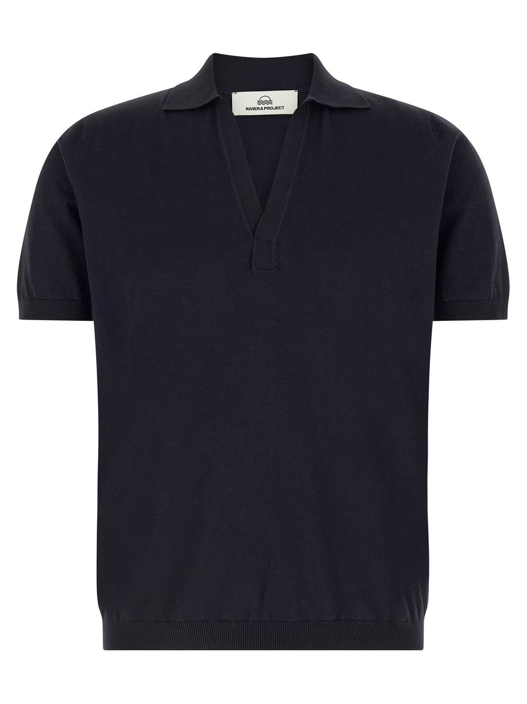 Riviera Project Open Collar  Shirt Polo - Blue | 4788f6215e470a0dcb293069b237d102d31172a9