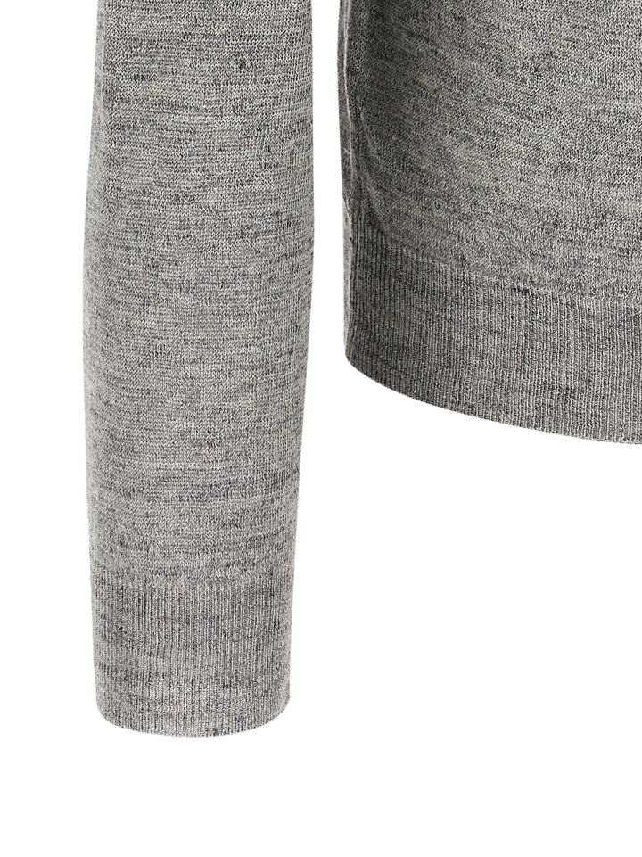 Riviera Project Linen And Silk Sweater Sweaters and Cardigans - Gray | 275a6ae4a7b7f1d540efdfe4a70d0c0bf60cb257