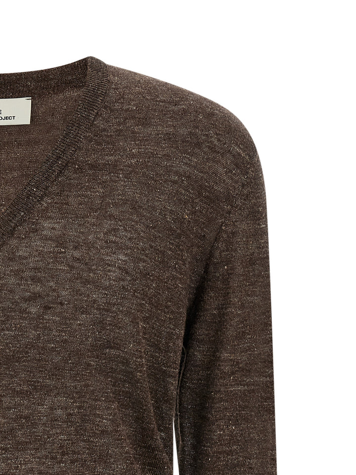 Riviera Project Linen And Silk Sweater Sweaters and Cardigans - Brown | 9de8aa0c396ff1653f827414ab6015fb630bd005