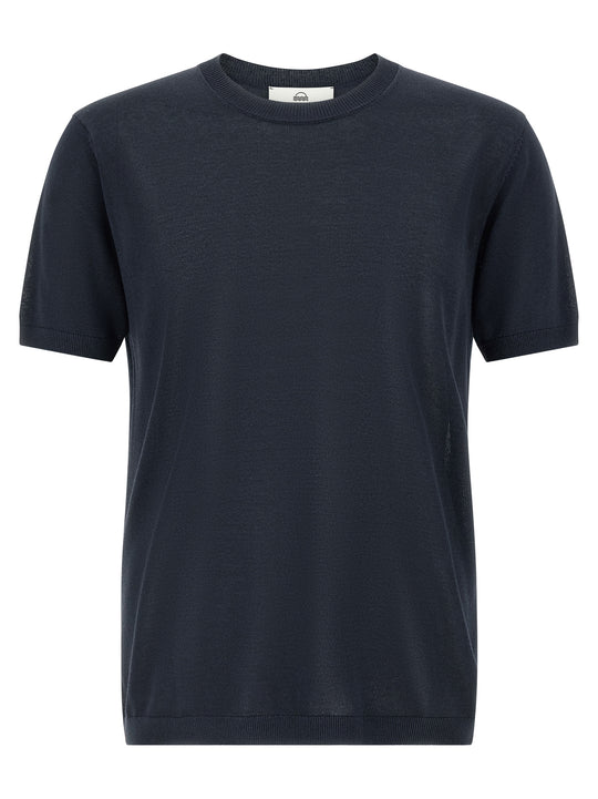 Crew-Neck Sweater Sweaters And Cardigans Blue