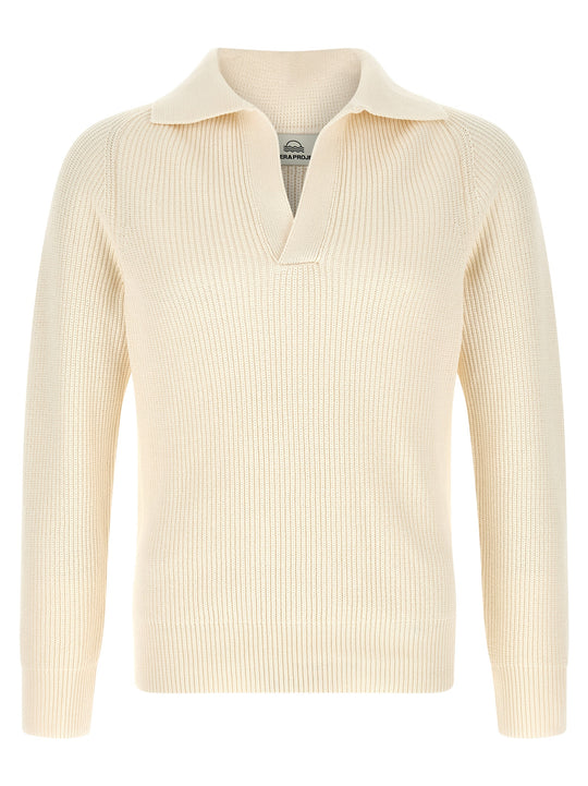 Polo Sweater Sweaters And Cardigans White