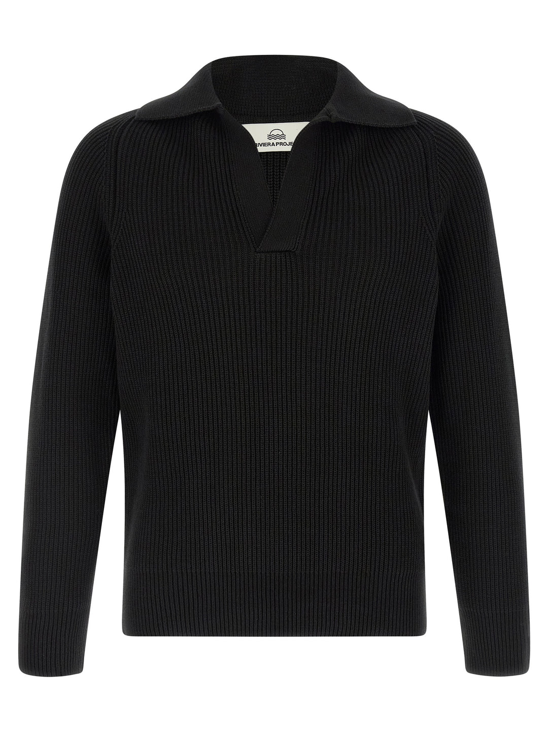 Riviera Project Polo Sweater Sweaters and Cardigans - Black | eee90c6faf1cdfea2d0d0ceced0a55d64bdf4f9e