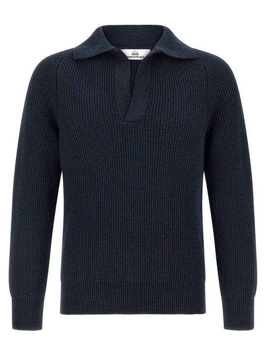 Polo Sweater Sweaters And Cardigans Blue