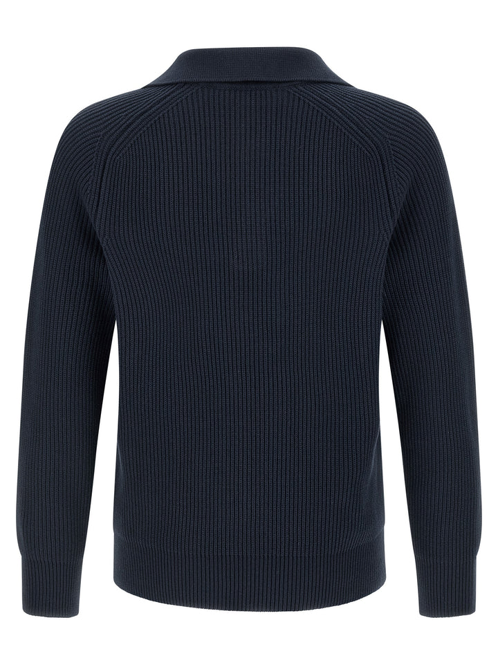 Riviera Project Polo Sweater Sweaters and Cardigans - Blue | 19666ca7927f01101d629bf7550743052372507a