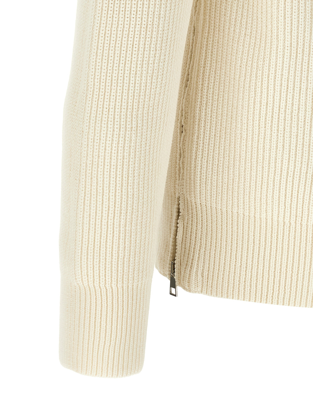 Riviera Project Zip Sweater Sweaters and Cardigans - White | 437ce33bbf4c133f8fb21484753c35ebb26a7b33