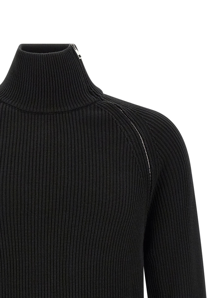 Riviera Project Zip Sweater Sweaters and Cardigans - Black | 10f684d7d494896ce10439c24cdc9f86d4865b1f