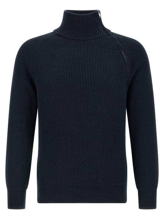 Zip Sweater Sweaters And Cardigans Blue