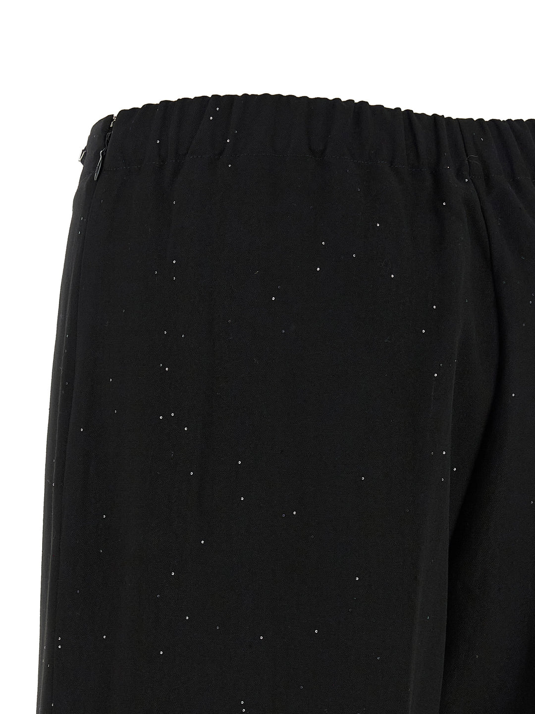 Herno Micro Sequin Pants - Black | c7423176d5c9bf1a42db10adfd3e11e1fb6c60f2