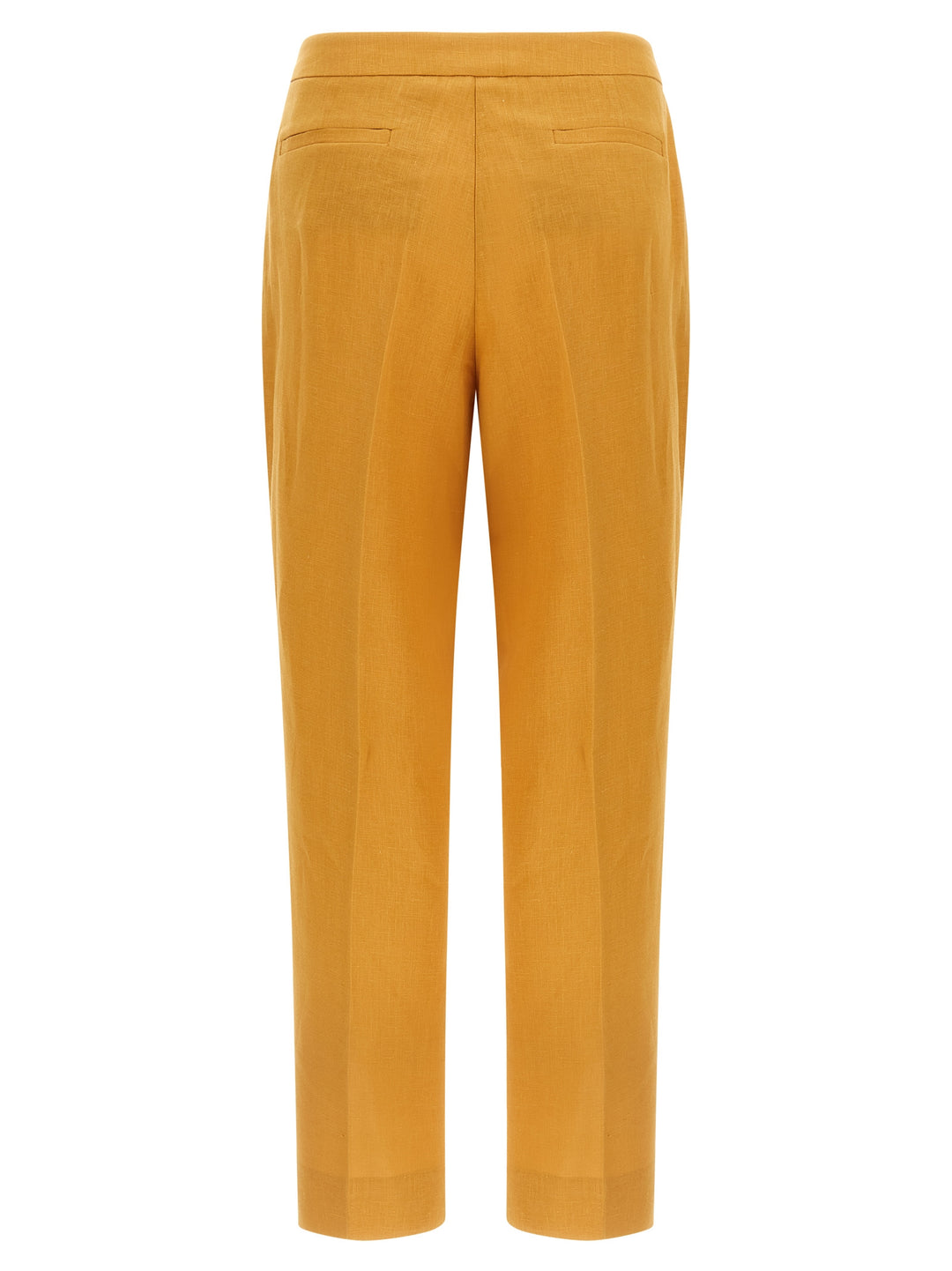 Herno Linen Trousers Pants - Orange | b42728ebf6344c3930dbf8575a3be50101b3f221