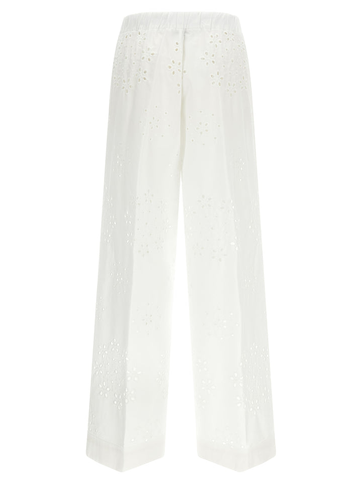 Herno Broderie Anglaise Pants - White | 67648cced031e67c348e32e7e9343ba2e5454534
