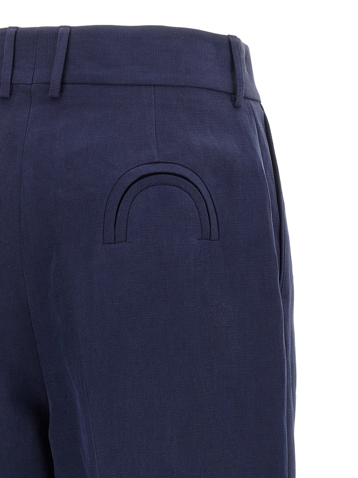 Blazé Milano Savannah Fox Pants - Blue | 531be36ed53fafd14ff2bbcd8e781917b17d57e6