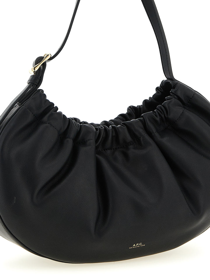 A.P.C. Ninon Hoop Shoulder Bags - Black | 30eb81f783b936fab91af992ce152f7d14e065cc