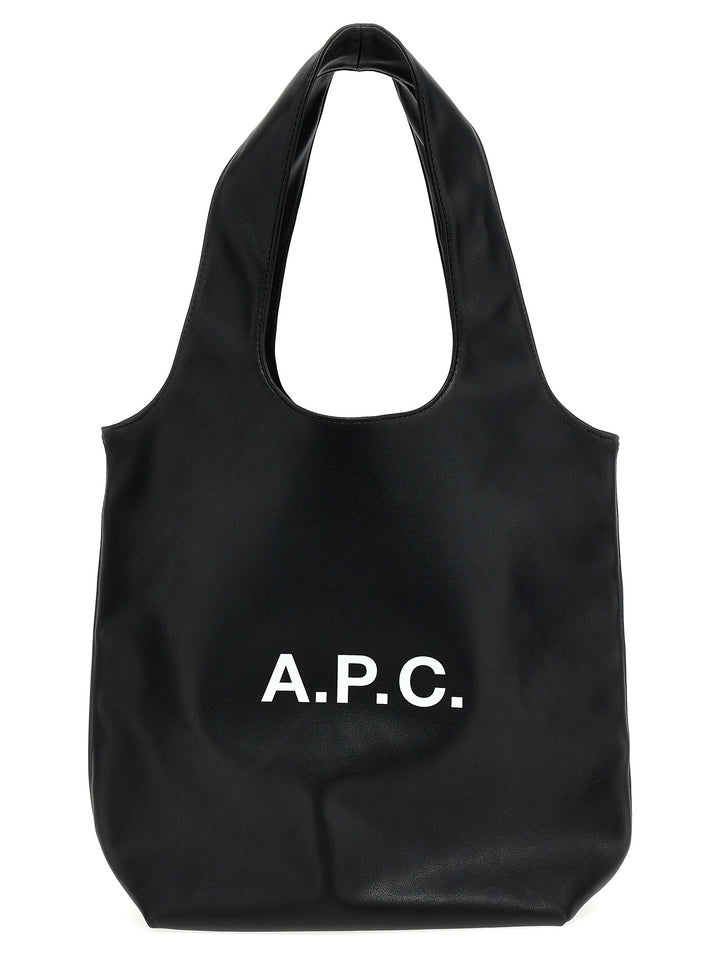 A.P.C. Ninon Tote Bag - White/Black | 8826a0748f81208f99eafb7171e63863cb91ef97