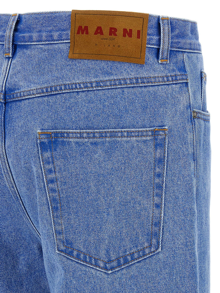 Marni Bleached Coated Jeans - Blue | 5789b0d914e018adb09ca7bc710660a0cebaa6e5