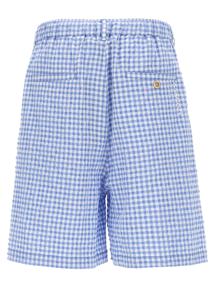 Marni Vichy Bermuda Shorts Bermuda and Short - Light Blue | ca488fb6918e9720d78bbbe1cfe1bde8057f90d6
