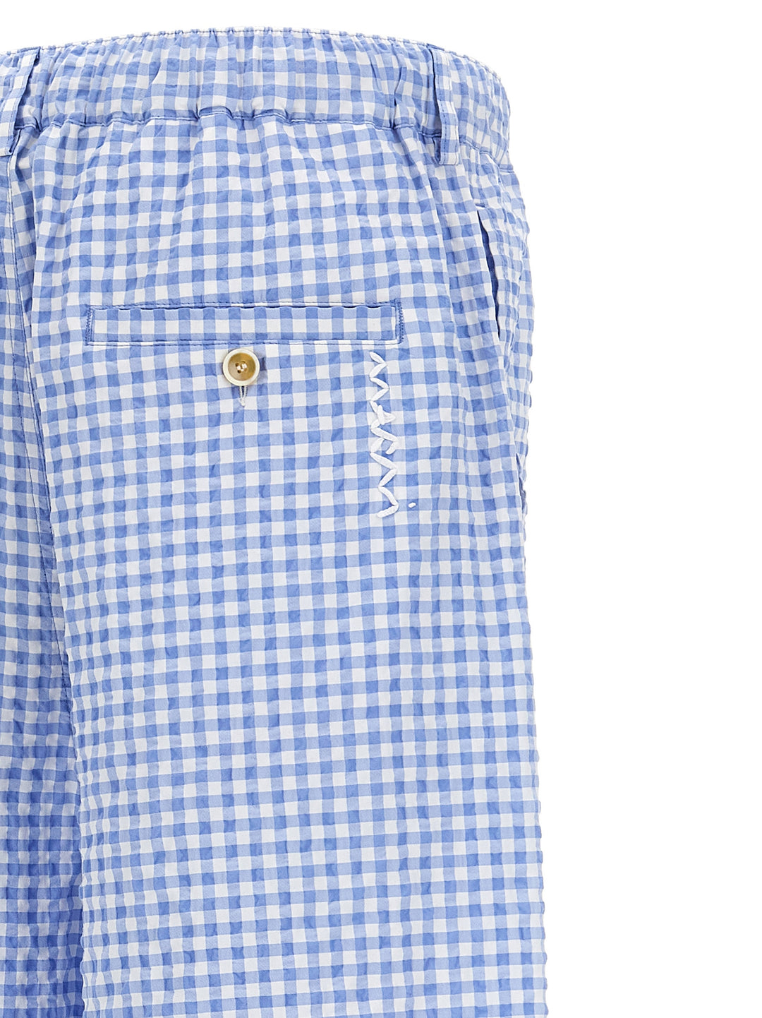Marni Vichy Bermuda Shorts Bermuda and Short - Light Blue | 23a5a50281442f7823945d7e9ed33c18d1b563a2
