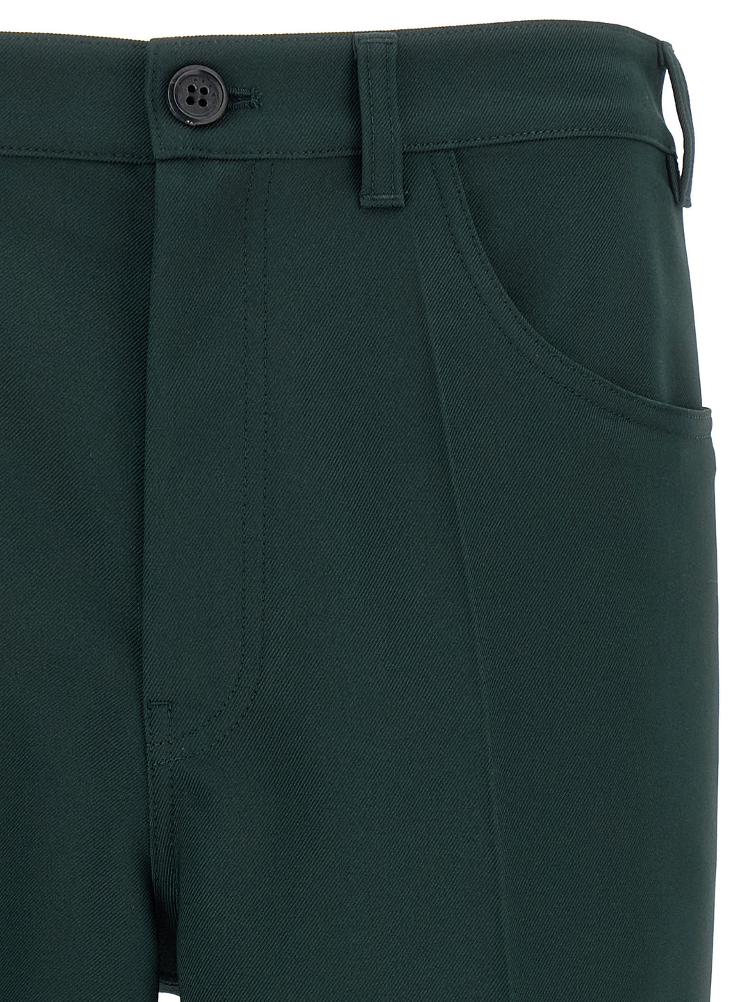 Marni Technical Twill Pants - Green | 93e8933fd7604f3e89aa466e04a4a349a078fb40