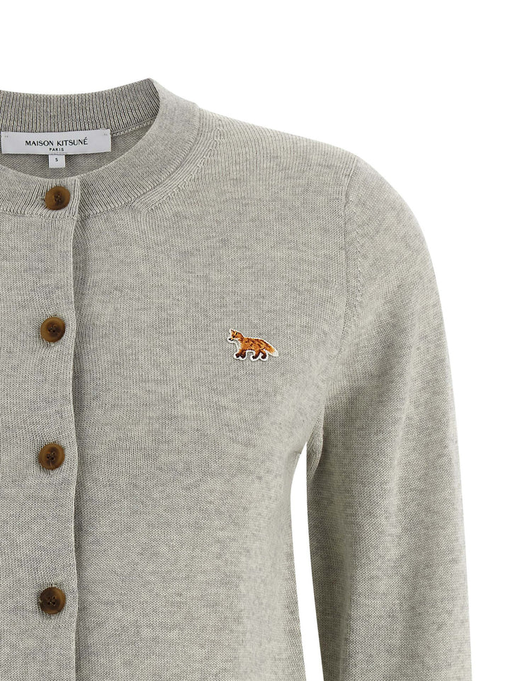Maison Kitsune Baby Fox Sweaters and Cardigans - Gray | c257fa8fc60c1c9e74b3c60e01feacb3a394d5d0