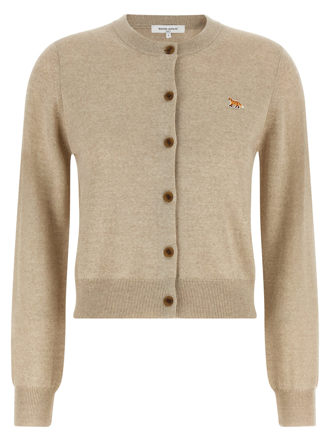 Maison Kitsune Baby Fox Sweaters and Cardigans - Beige | 5d7cf6ab491fd995a69cd7798634962f47dbd15e
