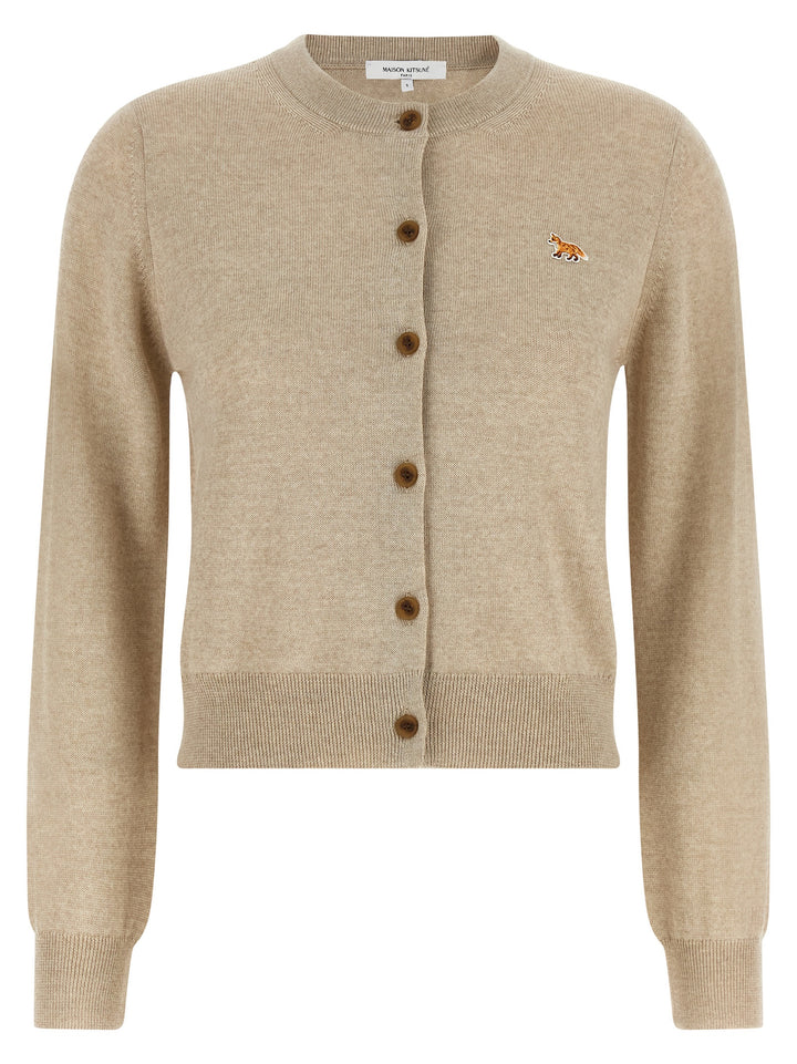 Maison Kitsune Baby Fox Sweaters and Cardigans - Beige | 5d7cf6ab491fd995a69cd7798634962f47dbd15e