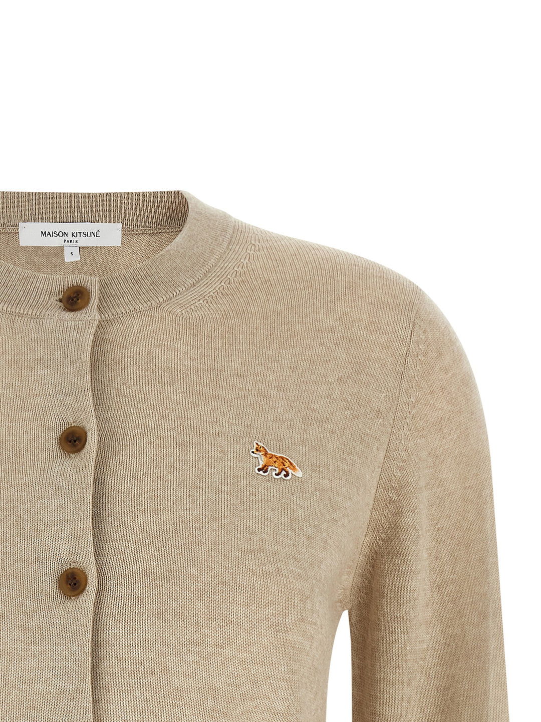 Maison Kitsune Baby Fox Sweaters and Cardigans - Beige | 26411b4d6fff4813649cc7709d15fa17a8b51d2d