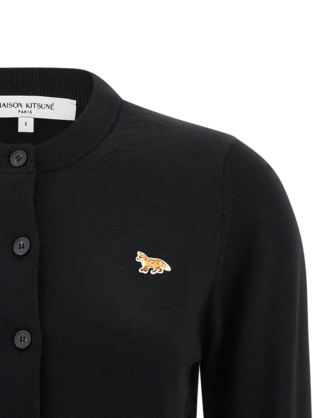 Maison Kitsune Baby Fox Sweaters and Cardigans - Black | c843f3a39cb7610d03239df9ae3b22b9a95d13e8