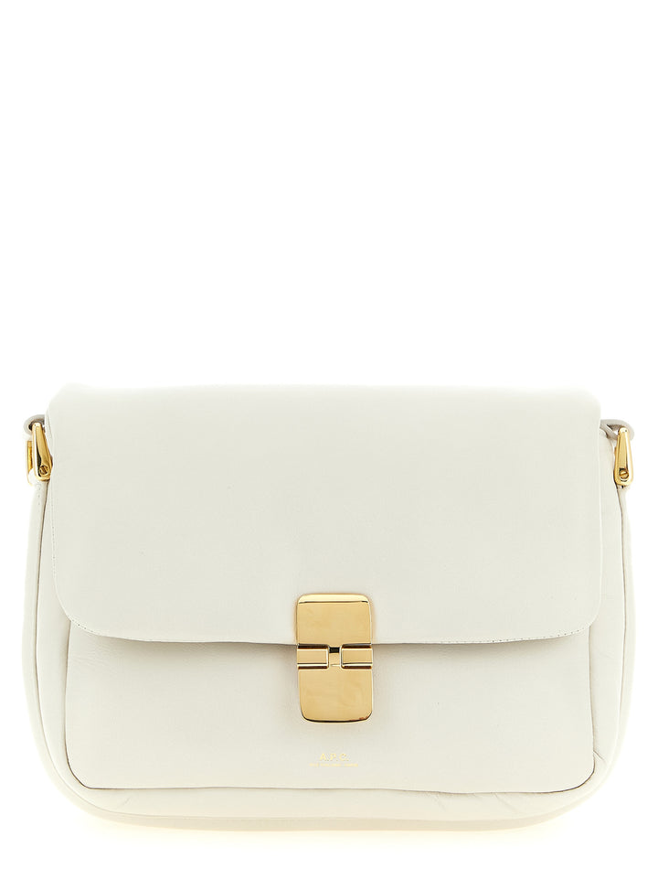 A.P.C. Grace Soft Crossbody Bags - White | 11f8454a29adf14e2f7b4338f4d89cc907f8672b