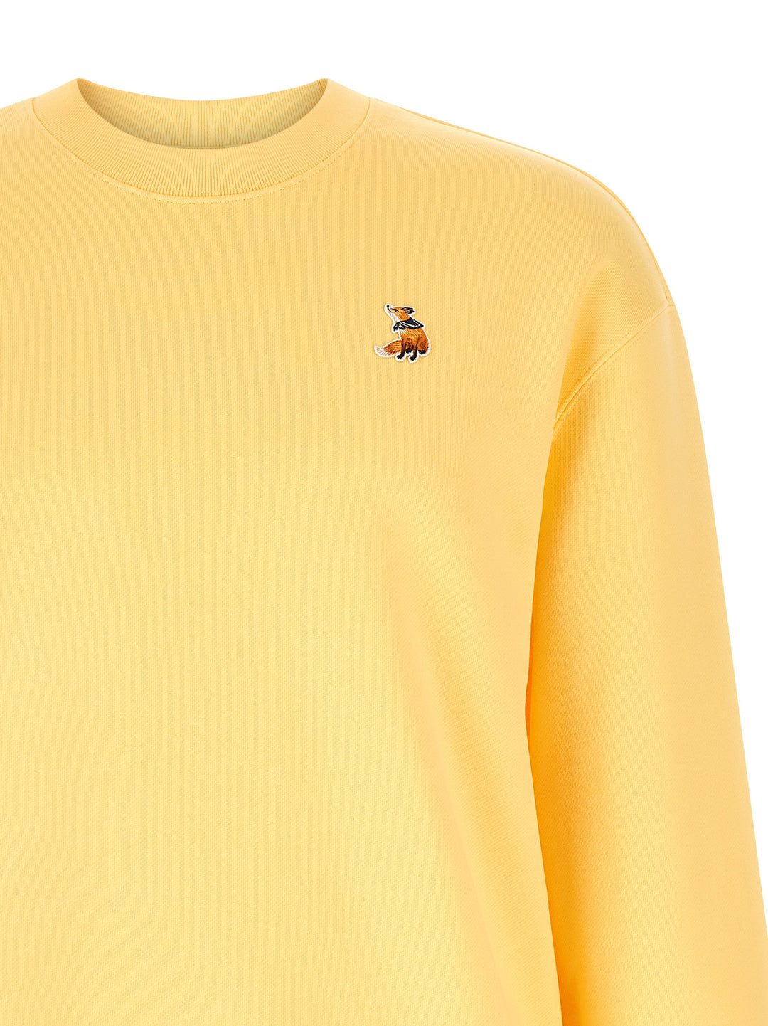 Maison Kitsune Dreaming Fox Sweatshirt - Yellow | c1b787c3e1f12611699a82d1bf26865cf7473e55