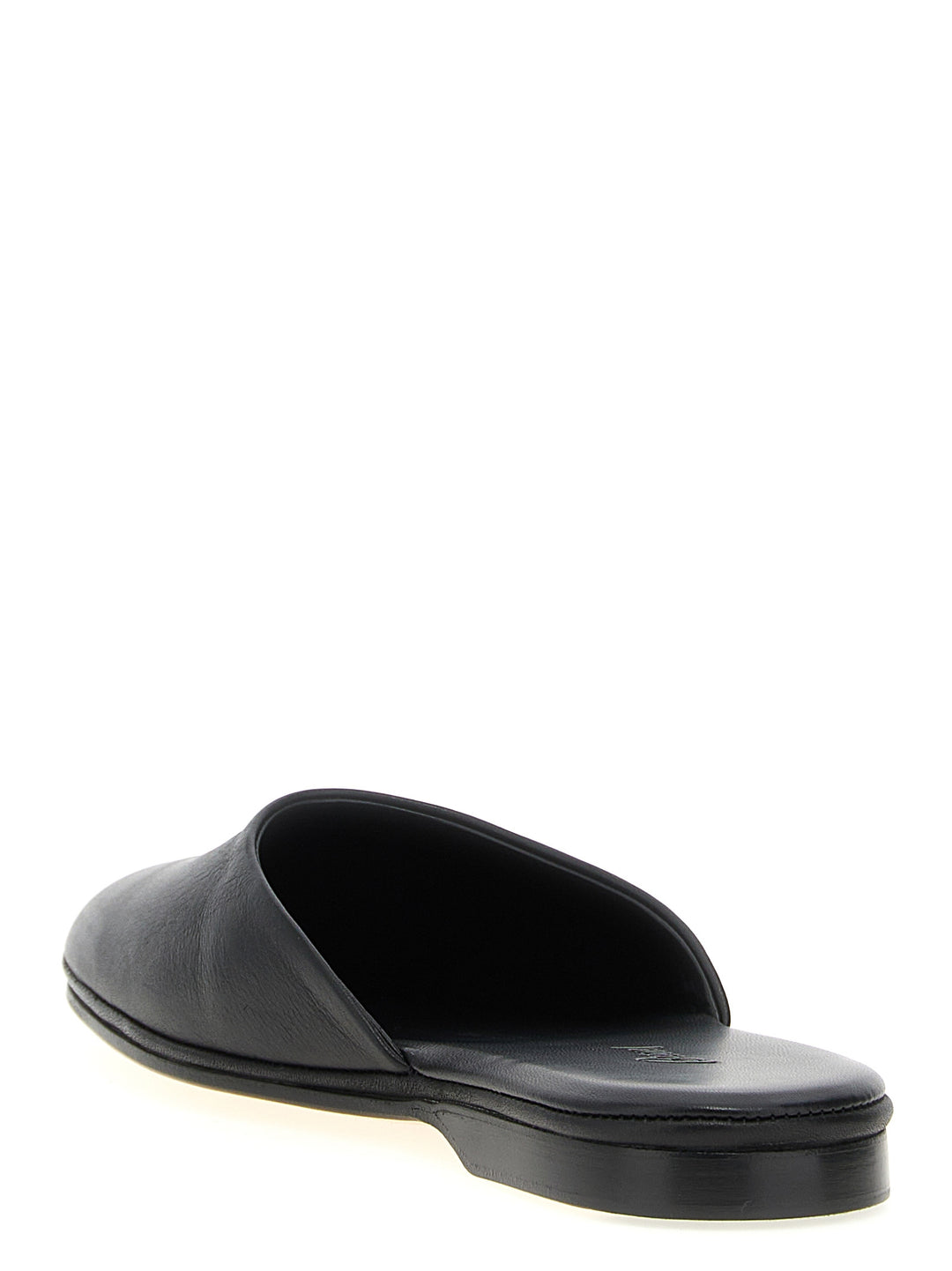 Brioni Leather Sabots Flat shoes - Black | 644d046f0e1c2d839e7d6895a8ec382ea9834efe