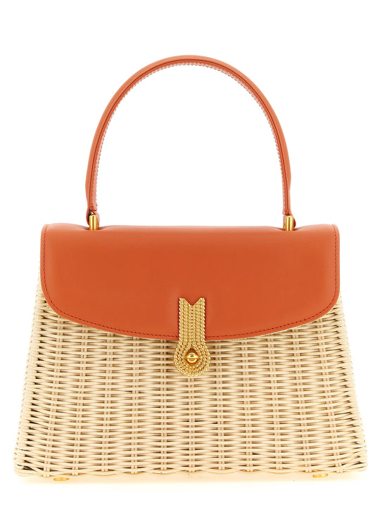 Queen Rattan Hand Bags Orange