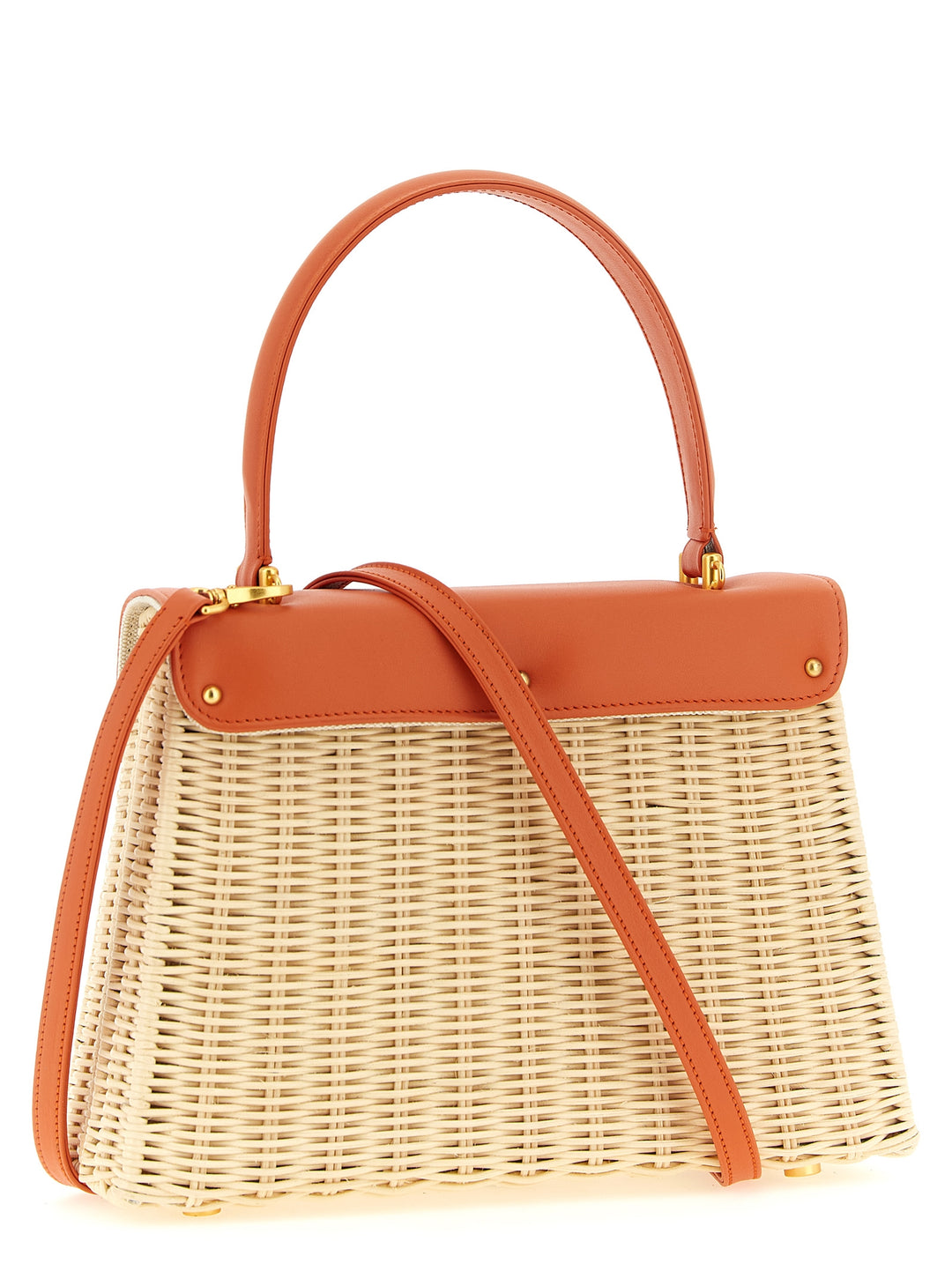 Daniele Amato Queen Rattan Hand Bags - Orange | c5b9602f3466361672ae9d3c74cf58a07bc06c51