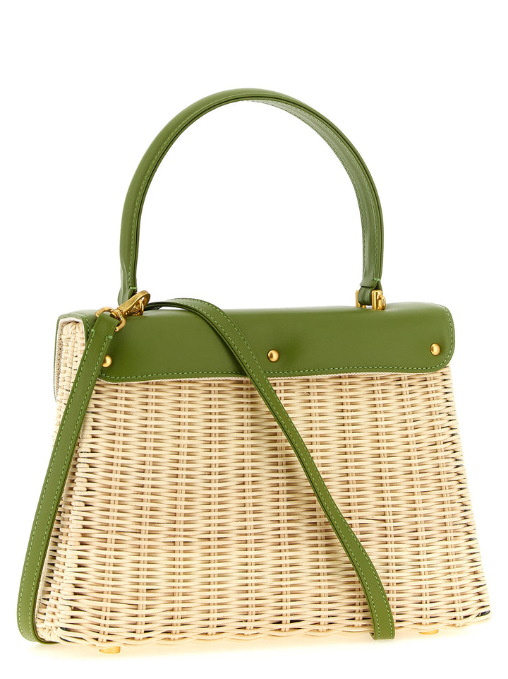 Daniele Amato Queen Rattan Hand Bags - Green | ee8ffc1993032e7a7e534a668d7445aff9339e5c