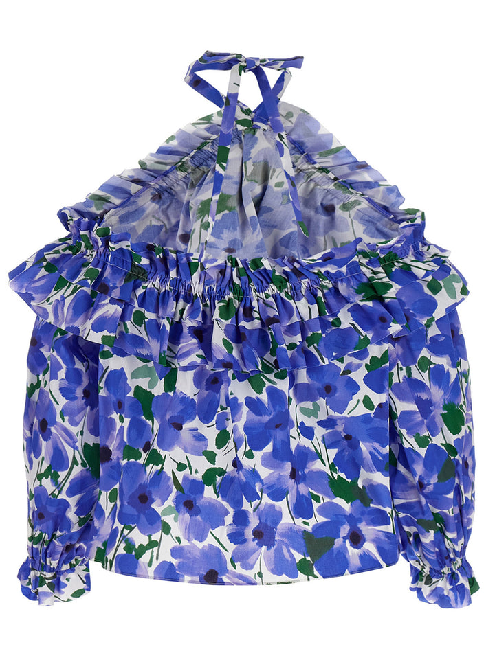 Carolina Herrera Floral Top Tops - Multicolor | a38130f1a5143727449e4f339797bc83a471f69b