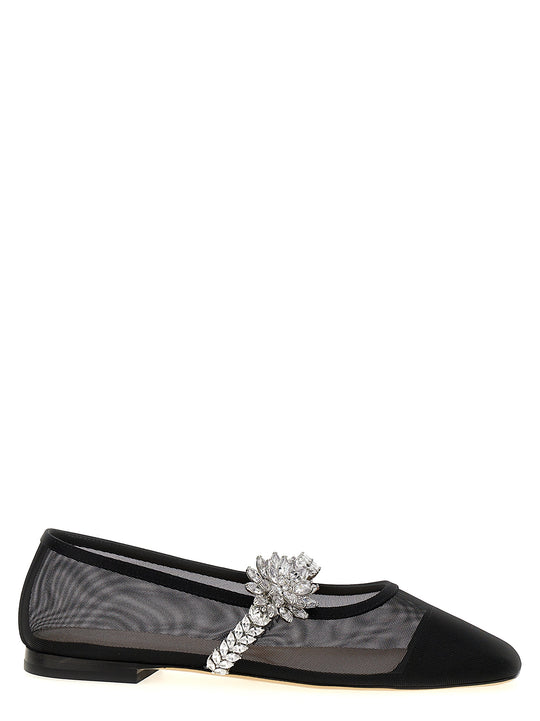 Lotus Flat Shoes Black